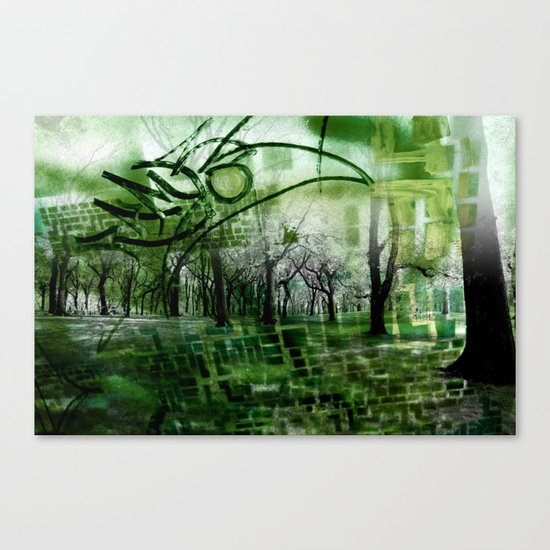 Retrollage 2.. Canvas Print
