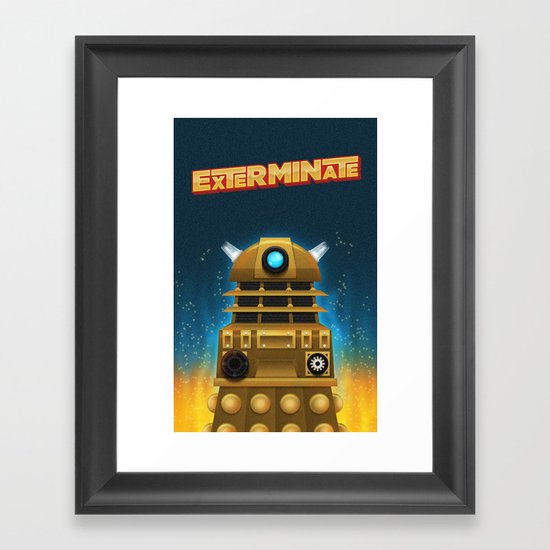 EXTERMINATE Framed Art Print