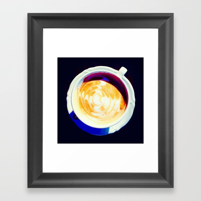 Colorful Cappuccino Framed Art Print