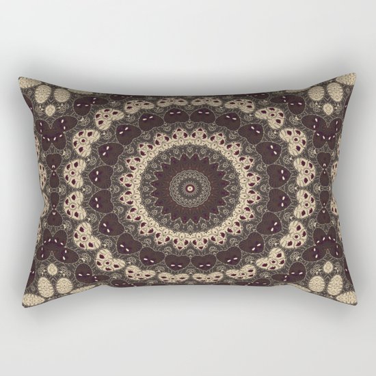 Mandala Arabica . Rectangular Pillow