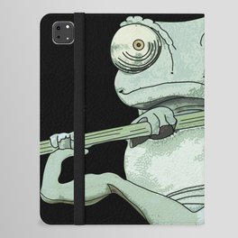 Funny Frog Hanging in There iPad Folio Case
