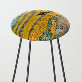 Vincent van Gogh "Enclosed Field with Ploughman" Counter Stool