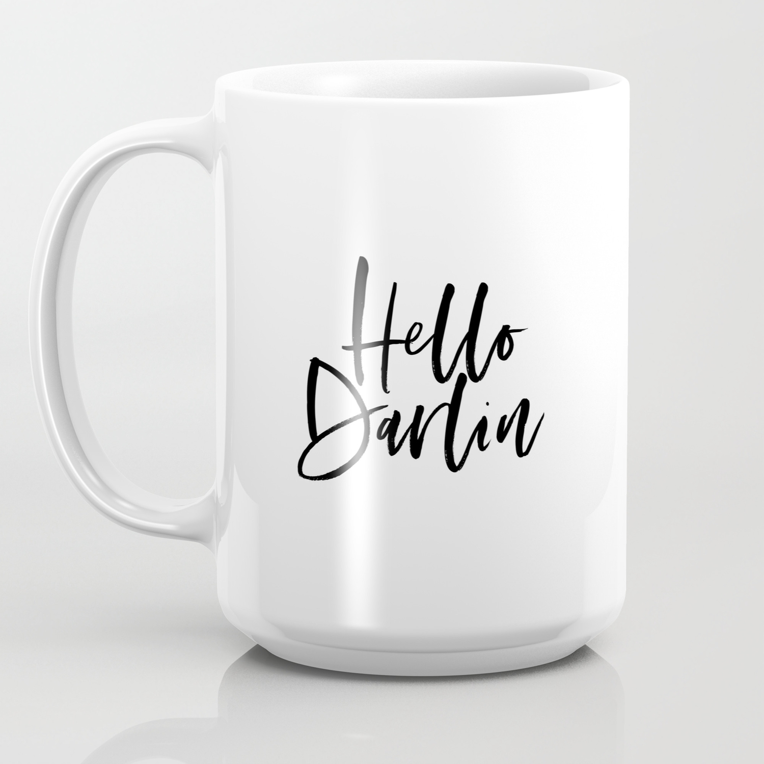 Hello Darlin Wood Sign Handpainted Home Decor Handpainted