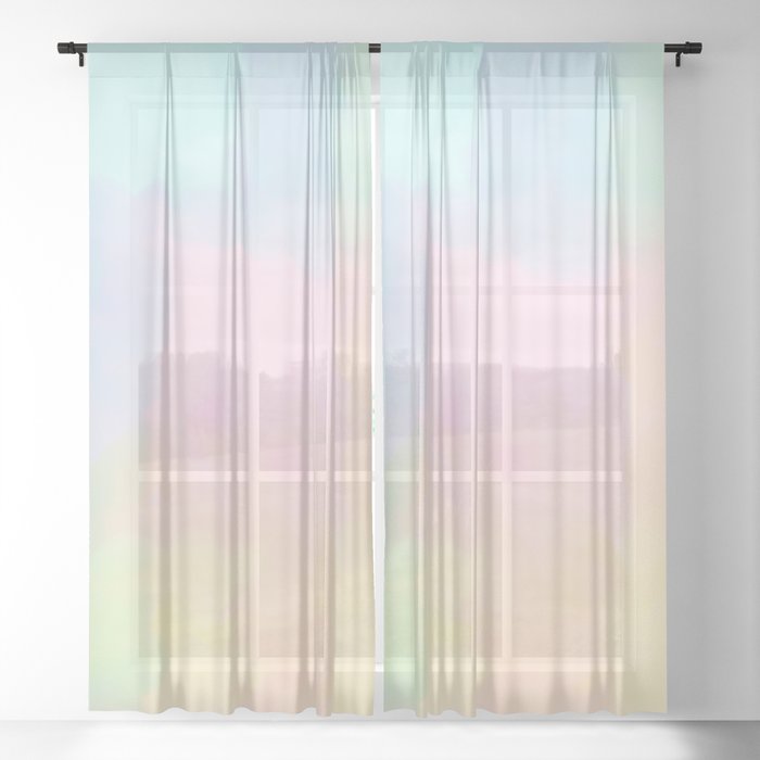 Summer Is Coming 2 Unicorn Things Collection Sheer Curtain By