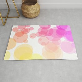 Pastel Circles relaxing geometric design Rug | Gradient, Graphicdesign, Circle, Spirit, Dorm, Calm, Illustration, Boho, Jazzberryblue, Psychedelic 