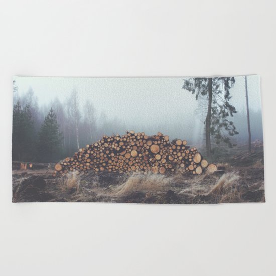 Firewood Beach Towel