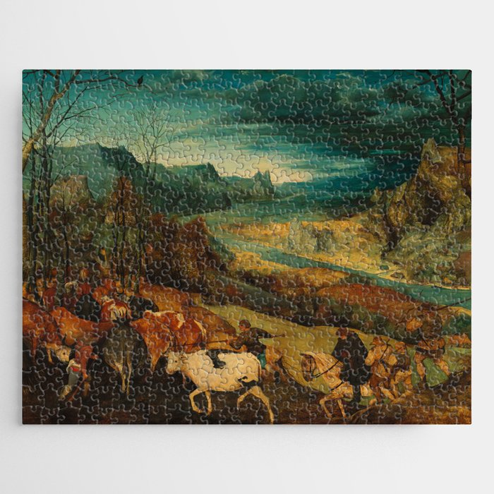 Pieter Bruegel (also Brueghel or Breughel) the Elder "The Return of the Herd" Jigsaw Puzzle