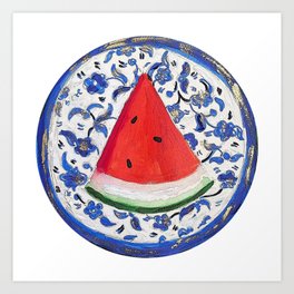 Watermelon Symbol of Palestine Art Print