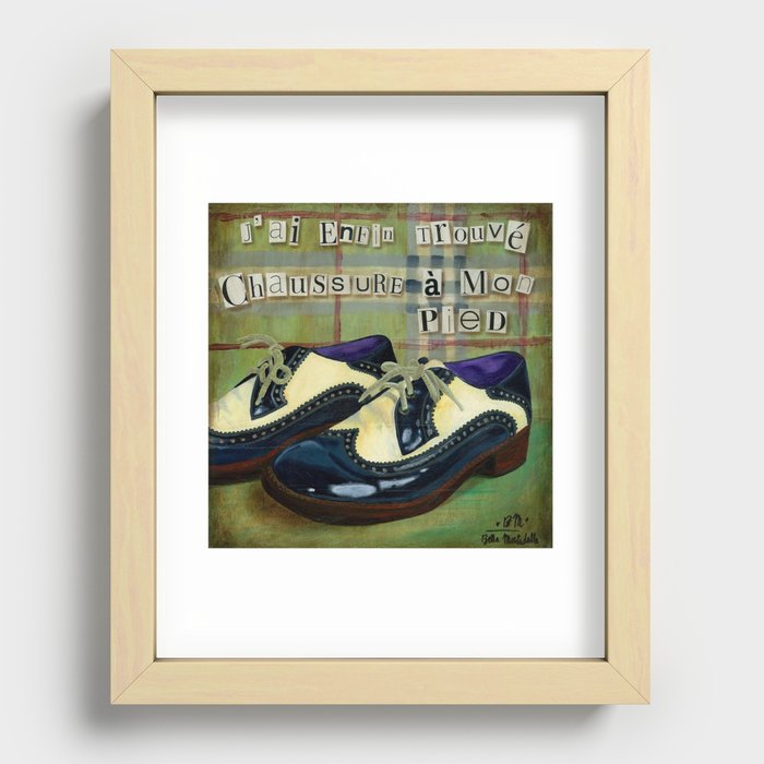 Chaussure à mon pied Recessed Framed Print