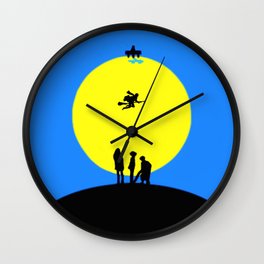 Just Want To Fly Wall Clock | Dr Who, Graphicdesign, Illustration, Night, Autumn, Tardis, Pop Art, Painting, Christmas, Timelord 
