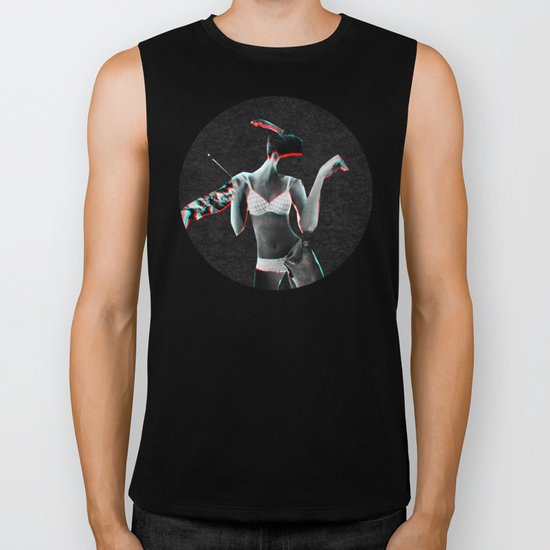 Build a Woman - Cut and Glue · Helena · Night · Crop Circle Biker Tank
