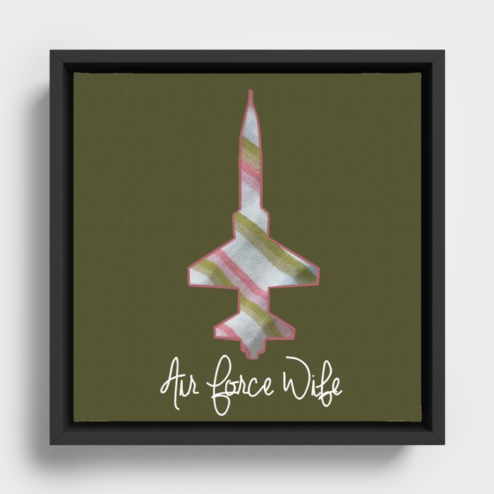 Air Force Wife T-38 Framed Canvas