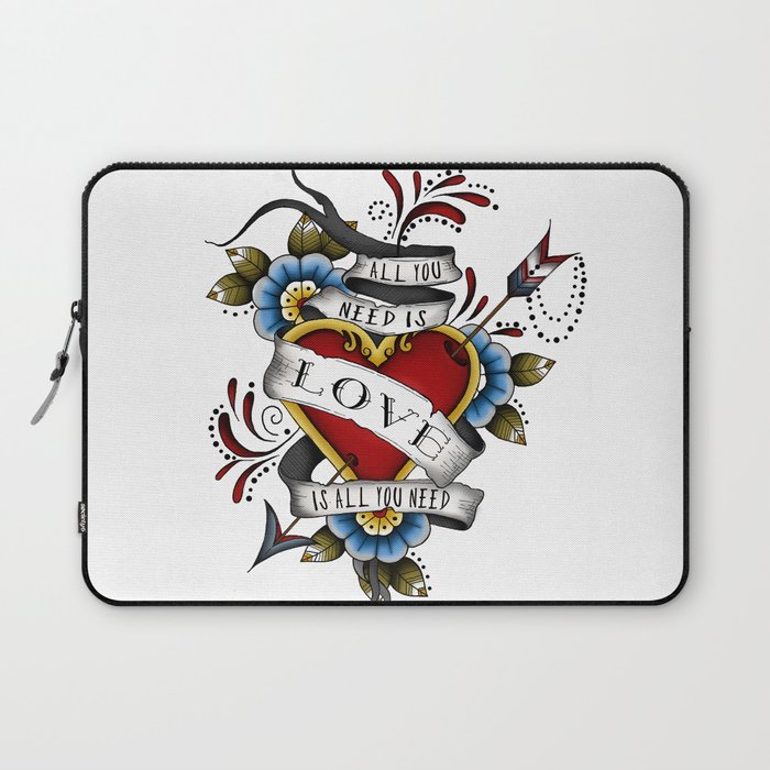 All You Need is Love - White Laptop Sleeve