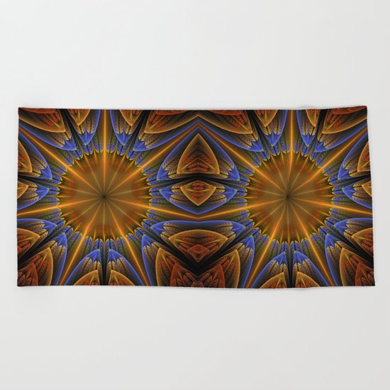 Autumn star Beach Towel