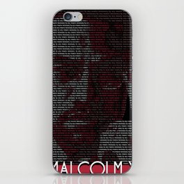 Malcolm x iPhone Skin