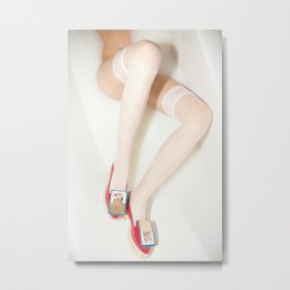 The Queen is Thirsty. Really, really Thirsty Metal Print | Photo, Sexylegs, Lingerie, Milkbath, Longlegs, Redshoes, Enjoy, Prettylegs, Playingcards, Shoefashion 