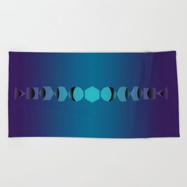Polyhedral Dice Phases Beach Towel