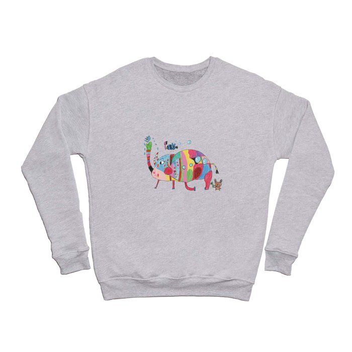 wash a colorful elephant Crewneck Sweatshirt