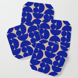 "Grapes and apple slices (royal blue)" Coaster