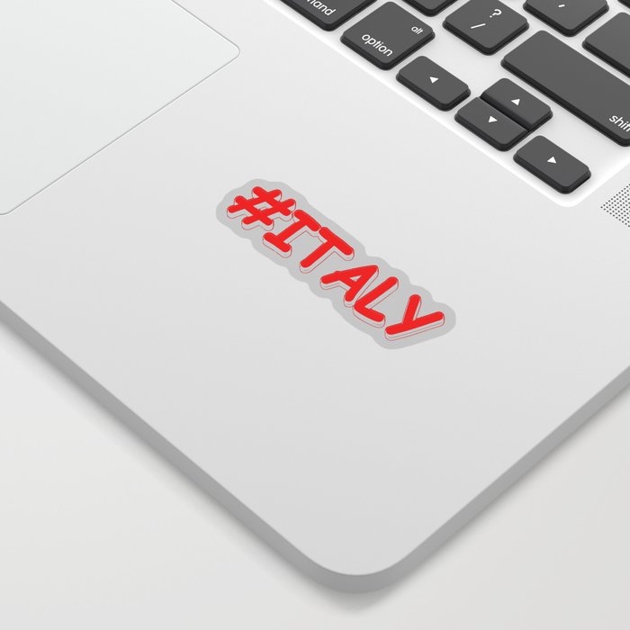 "#ITALY" Cute Design. Buy Now Sticker