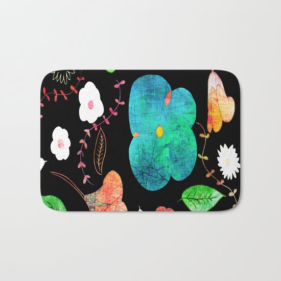 Japaneses midnight garden Bath Mat