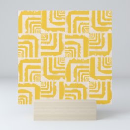 Borderless (Golden Yellow) Mini Art Print