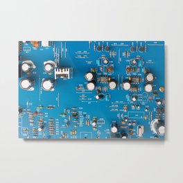 Circuit board Metal Print