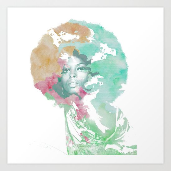 Afro Art Print