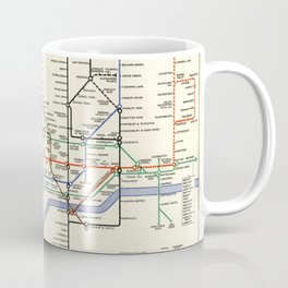 London underground railways. Mug