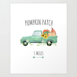 Pumpkin Patch Art Print