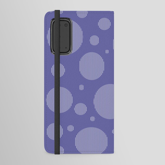 Abstract Very Peri Rain Drops Minimalism #5 Android Wallet Case