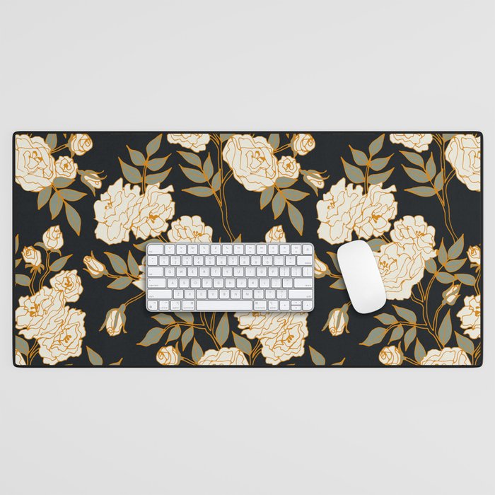 Moody Blooms Desk Mat