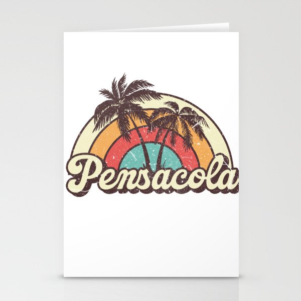 Pensacola beach city Stationery Cards