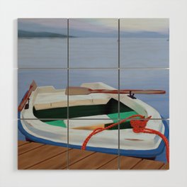 Lake n Boat Wood Wall Art