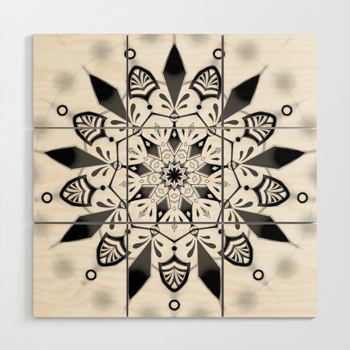 Magic Mandala 04 Wood Wall Art
