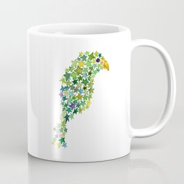 Green Star Bird Coffee Mug