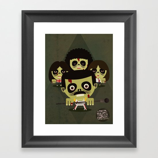 queen zombies Framed Art Print