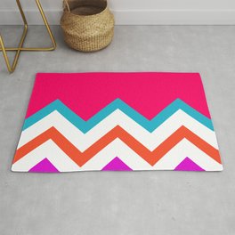 pastel chevron pattern Area & Throw Rug