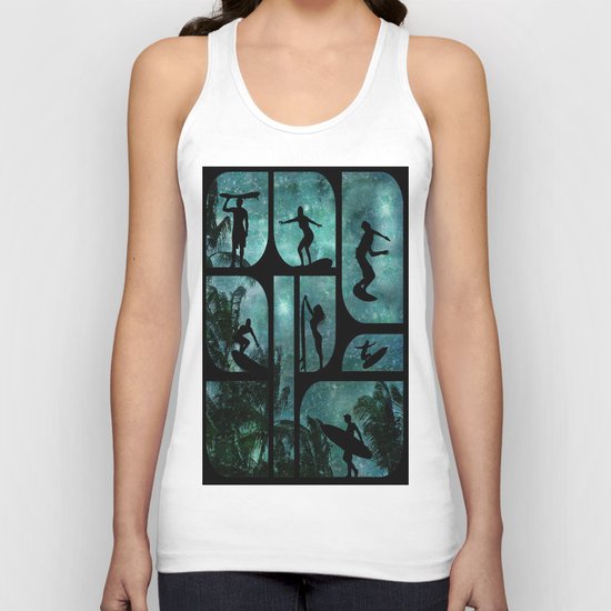 Starry Surfers Unisex Tank Top