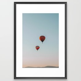 Balloon Sunrise Framed Art Print