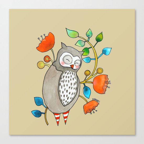 eli the owl Canvas Print