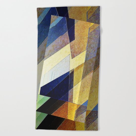 Marble Mosaic Beach Towel