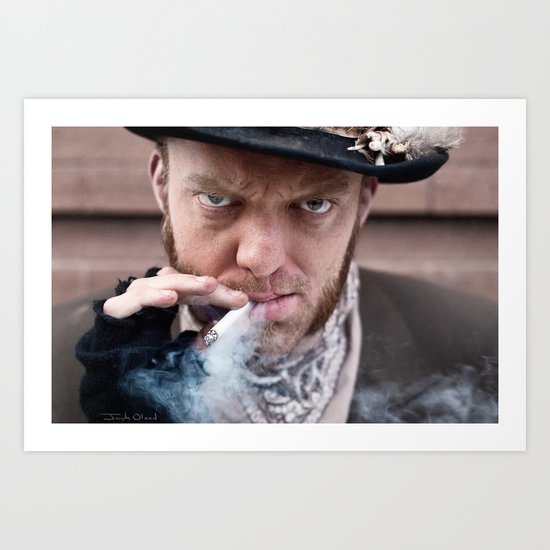 Vagabond With Cigarette Art Print