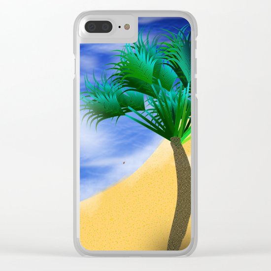Beach Reverie Clear iPhone Case