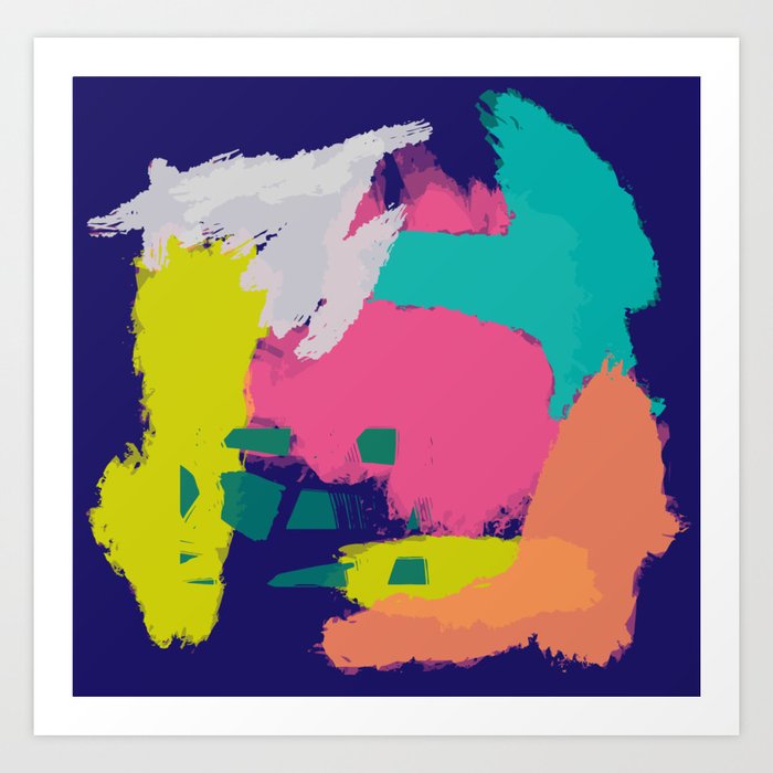 Simple Abstract Pop Art Print By Shizz Society6