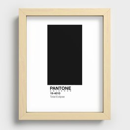Pantone Universe Total Eclipse Print Recessed Framed Print