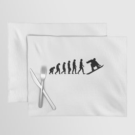 Snowboard Evolution Snowboarding Gift Placemat