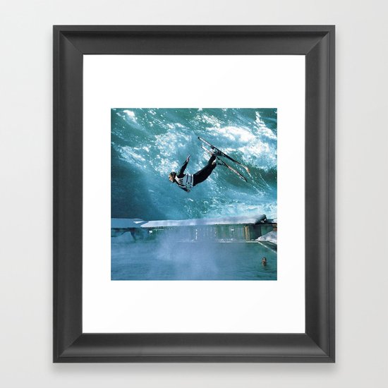 high and dry... Framed Art Print