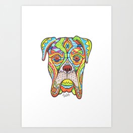 "DOG" Enlightened Animals Series Art Print