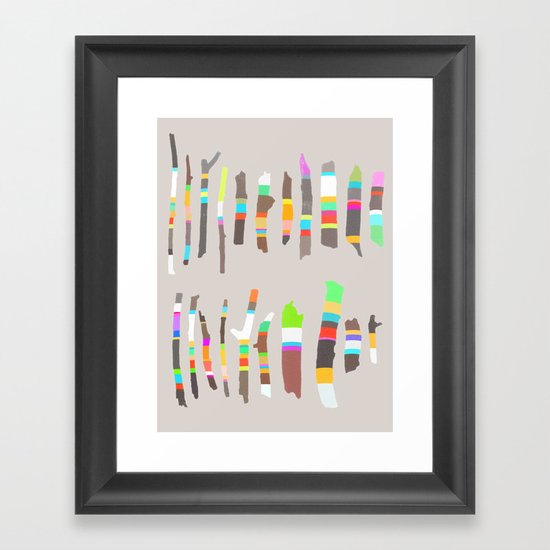 Painted Twigs 2 Framed Art Print